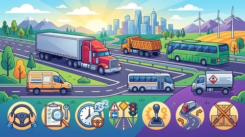 Practice Tests for CDL General Knowledge 2026 Class A, B & C