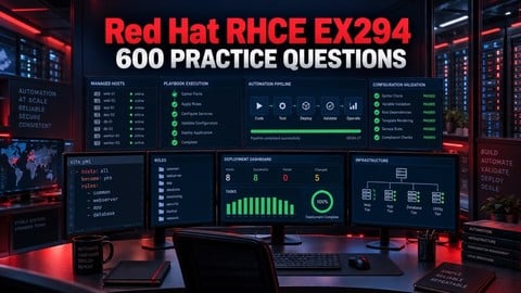Red Hat RHCE EX294 Practice Exams: 600 Questions