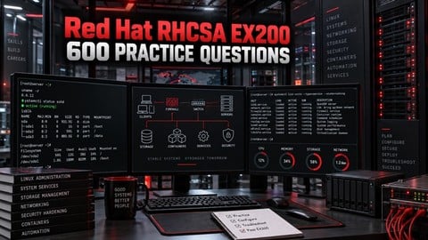 Red Hat RHCSA EX200 Practice Exams: 600 Questions